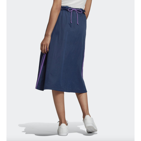 Adidas Ruffle Skirt Women's Size XS Original Collegiate Navy Purple Activewear - Picture 2 of 13